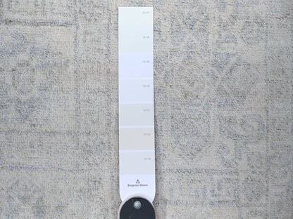 Khotan Oushak hand-knotted wool rug in Ivory & Pacific Pearl Ivory, 3'10" x 5'7" — SKU O074786 (view 3)
