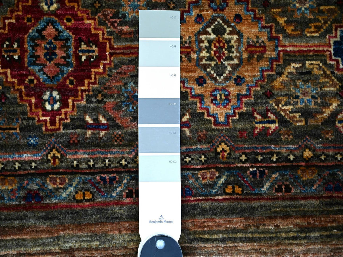 Kazak Kazak hand-knotted wool rug in Gray, 3'4" x 5'1" — SKU O074789 (view 3)