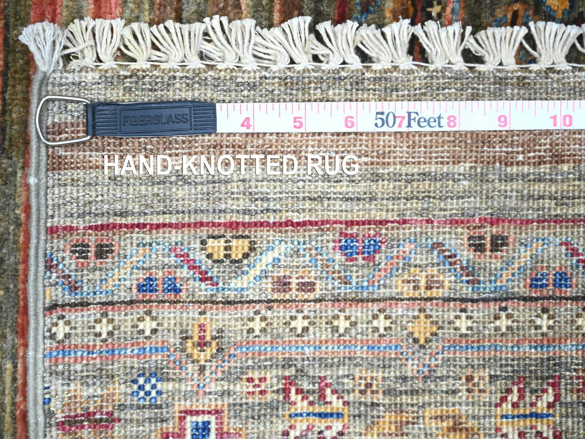 Kazak Kazak hand-knotted wool rug in Gray, 3'4" x 5'1" — SKU O074789 (view 6)