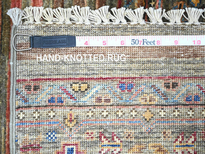 Kazak Kazak hand-knotted wool rug in Gray, 3'4" x 5'1" — SKU O074789 (view 6)