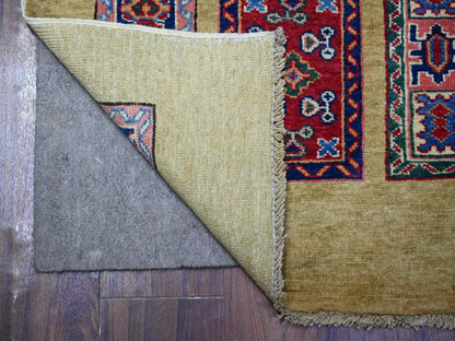 Brown 5'11" x 8'6" Tribal Hand knotted Wool Rug - Sku: O074833