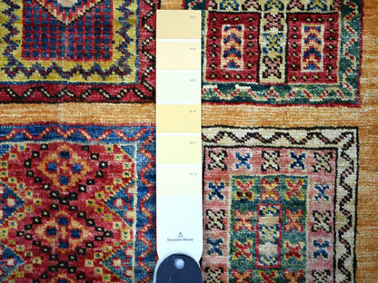 Brown 4'10" x 6'3" Tribal Hand knotted Wool Rug - Sku: O074841