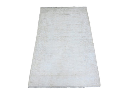 Peshawar Oushak hand-knotted wool rug in Ivory, 3' x 4'9" — SKU O074871