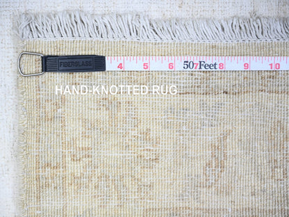 Peshawar Oushak hand-knotted wool rug in Ivory, 3' x 4'9" — SKU O074871 (view 6)
