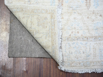 Peshawar Oushak hand-knotted wool runner in Ivory, 2'4" x 10'2" — SKU O074874 (view 2)
