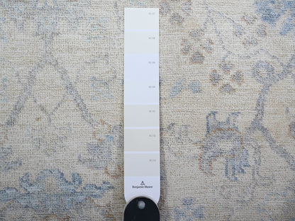 Peshawar Oushak hand-knotted wool rug in Ivory, 3'10" x 5'9" — SKU O074878 (view 3)