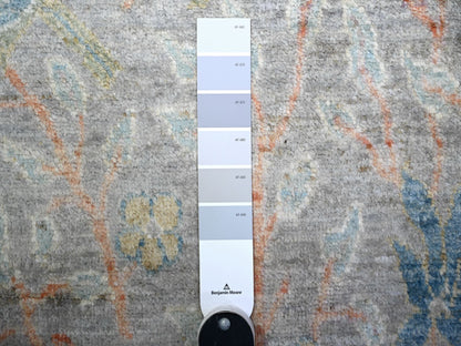 Peshawar Oushak hand-knotted wool runner in Gray, 2'5" x 8'3" — SKU O074915 (view 3)