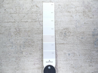 Peshawar Oushak hand-knotted wool runner in Ivory, 3'10" x 11'2" — SKU O074951 (view 3)
