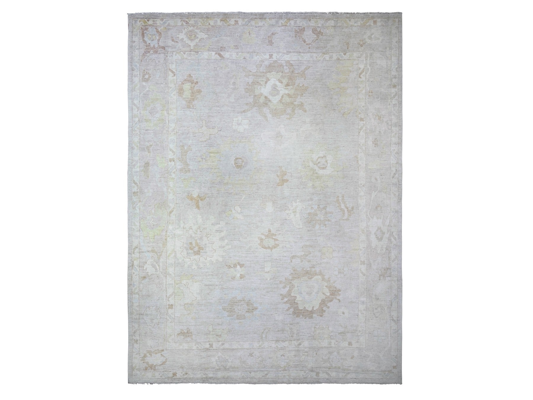 Oushak Oushak hand-knotted wool rug in Gray, 11'8" x 15'6" — SKU O074997