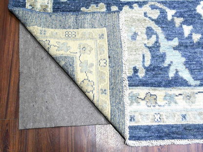 Blue 12'1" x 15'7" Oushak And Peshawar Hand knotted Wool Rug - Sku: O074999