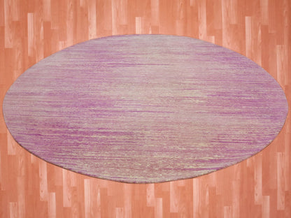 Pink 10'1" x 10'2" Modern / Contemporary Hand knotted Wool Rug - Sku: O075014