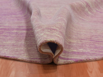 Pink 10'1" x 10'2" Modern / Contemporary Hand knotted Wool Rug - Sku: O075014