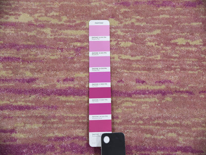 Pink 10'1" x 10'2" Modern / Contemporary Hand knotted Wool Rug - Sku: O075014
