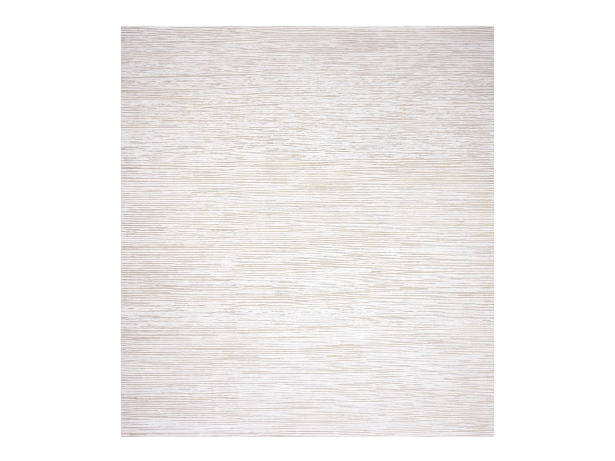 Modern / Contemporary hand-knotted wool/silk rug in Ivory, 11'10" x 11'10" — SKU O075016