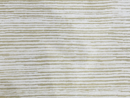 Ivory 11'10" x 11'10" Modern and Contemporary Hand knotted Wool/Silk Rug - Sku: O075016