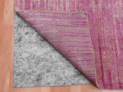 Pink 4'1" x 6'2" Modern / Contemporary Hand knotted Wool Rug - Sku: O075021