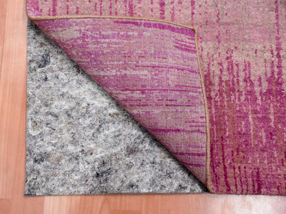 Pink 2'0" x 3'2" Modern / Contemporary Hand knotted Wool Rug - Sku: O075023