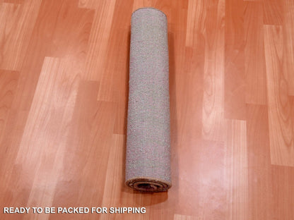 Pink 2'0" x 3'2" Modern / Contemporary Hand knotted Wool Rug - Sku: O075024