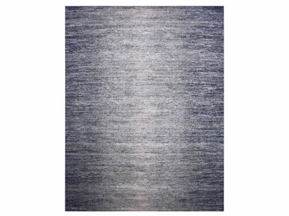 Blue 12'0" x 15'0" Modern and Contemporary Hand knotted Wool/Silk Rug - Sku: O075103