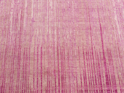 Modern / Contemporary hand-knotted wool rug in Pink, 10' x 14'3" — SKU O075106 (view 8)