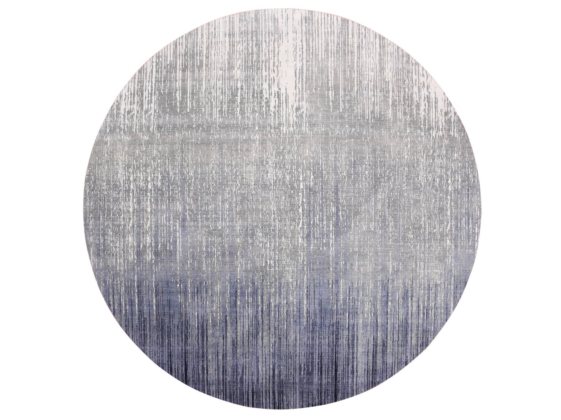 Modern / Contemporary hand-knotted wool rug in Gray, 12'1" x 12'2" — SKU O075119