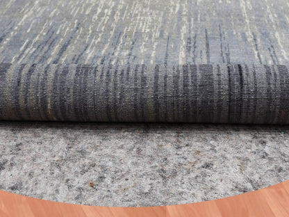 Modern / Contemporary hand-knotted wool rug in Gray, 12'1" x 12'2" — SKU O075119 (view 4)