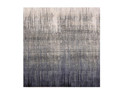 Grey 8'0" x 8'4" Modern / Contemporary Hand knotted Wool Rug - Sku: O075143