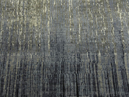 Modern / Contemporary hand-knotted wool rug in Gray & Brown, 8' x 8'4" — SKU O075143 (view 8)