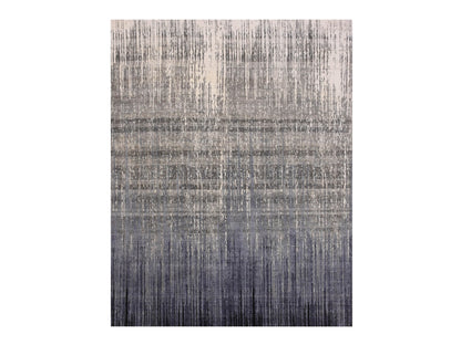 Modern / Contemporary hand-knotted wool rug in Gray & Brown, 8' x 10'3" — SKU O075144