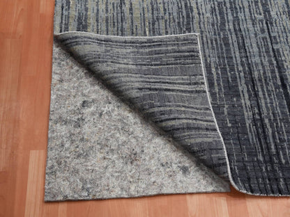 Modern / Contemporary hand-knotted wool rug in Gray, 12'2" x 15' — SKU O075152 (view 5)