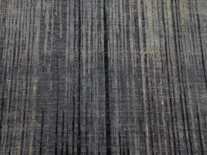 Modern / Contemporary hand-knotted wool rug in Gray, 12'2" x 18' — SKU O075153 (view 8)