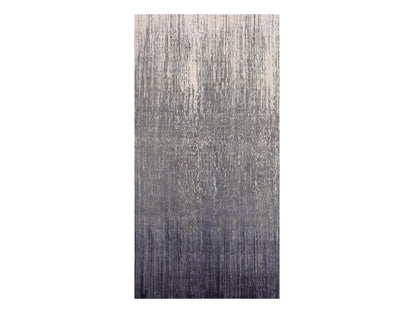 Modern / Contemporary hand-knotted wool runner in Gray, 6'1" x 12'1" — SKU O075154