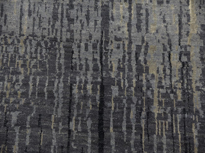 Modern / Contemporary hand-knotted wool runner in Gray, 6'1" x 12'1" — SKU O075154 (view 8)