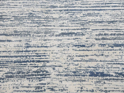 Modern / Contemporary hand-knotted wool/silk rug in Ivory, 11'7" x 14'10" — SKU O075161 (view 9)