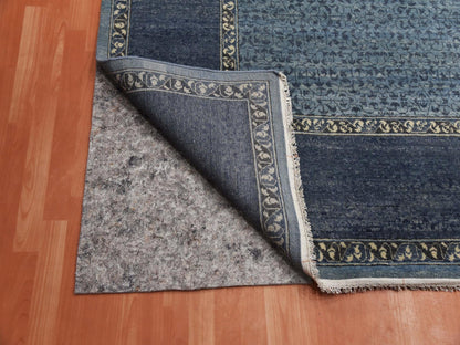 Modern / Contemporary hand-knotted wool rug in Blue, 12' x 15'4", SKU O075170 (view 5)
