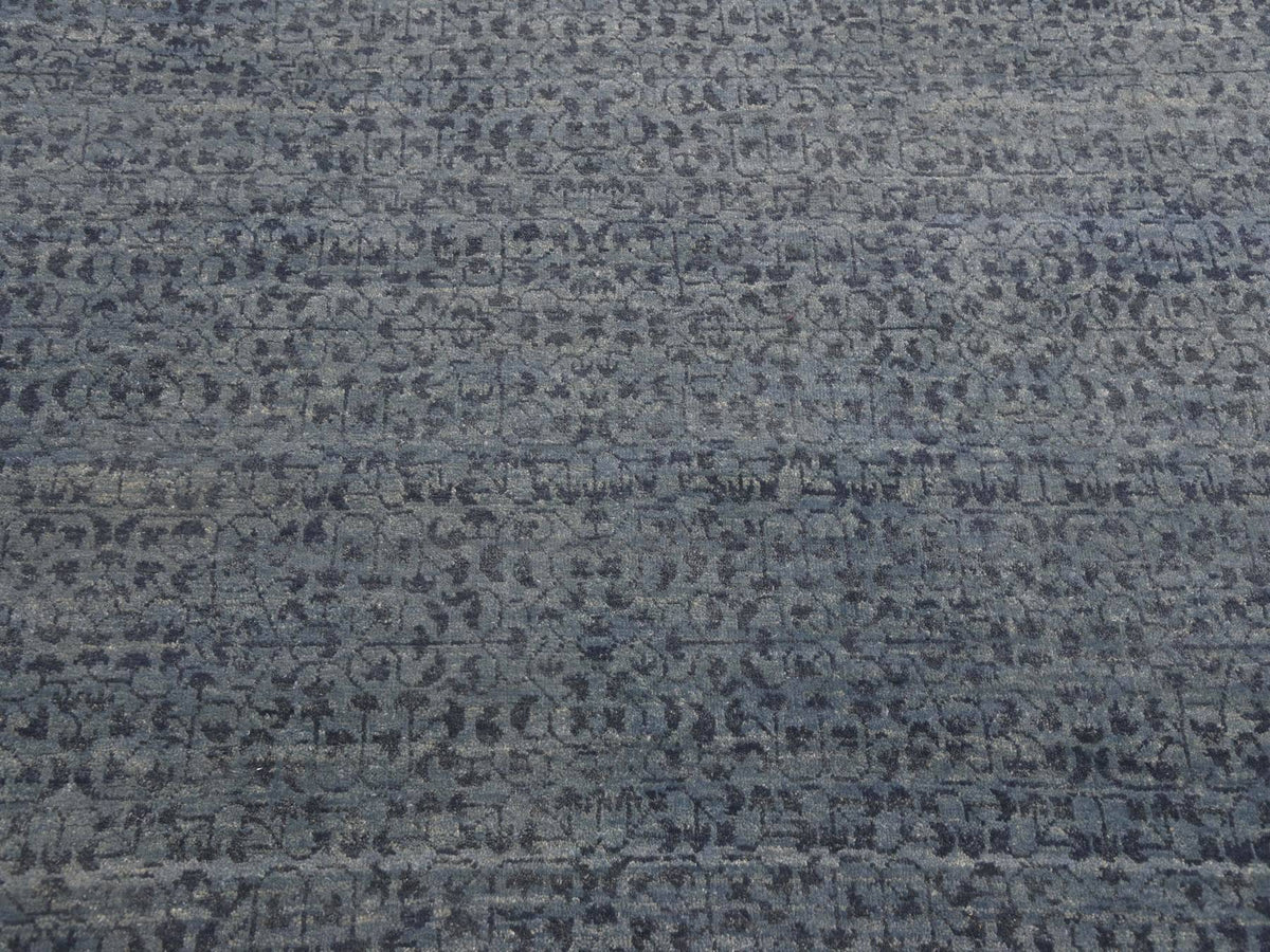 Modern / Contemporary hand-knotted wool rug in Blue, 12' x 15'4", SKU O075170 (view 9)