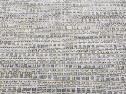 Grey 14'0" x 20'4" Modern / Contemporary Hand knotted Wool/Silk Rug - Sku: O075173