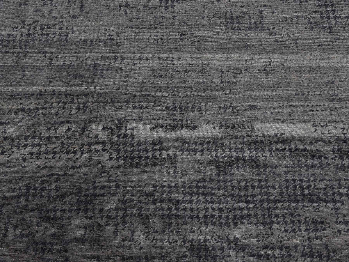 Modern / Contemporary hand-knotted silk rug in Gray, 8' x 10'1" — SKU O075179 (view 8)