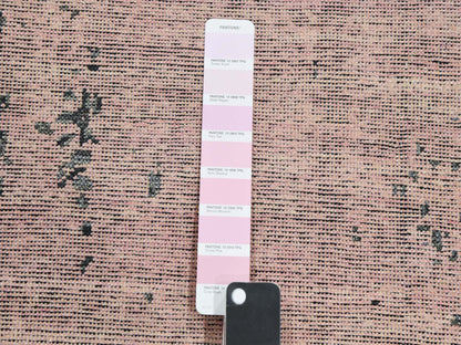 Modern / Contemporary hand-knotted silk rug in Pink, 8'9" x 12'2" — SKU O075180 (view 7)