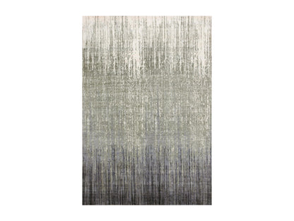 Modern / Contemporary hand-knotted wool rug in Gray, 6'1" x 9'2" — SKU O075182