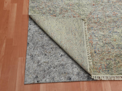 Modern / Contemporary hand-knotted wool rug in Gray, 8' x 10'2" — SKU O075185 (view 4)