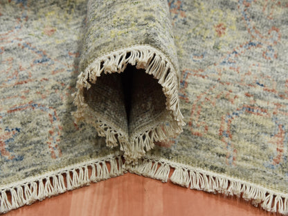Modern / Contemporary hand-knotted wool rug in Gray, 8' x 10'2" — SKU O075185 (view 5)
