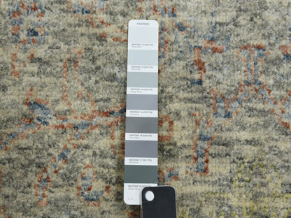 Modern / Contemporary hand-knotted wool rug in Gray, 8' x 10'2" — SKU O075185 (view 7)