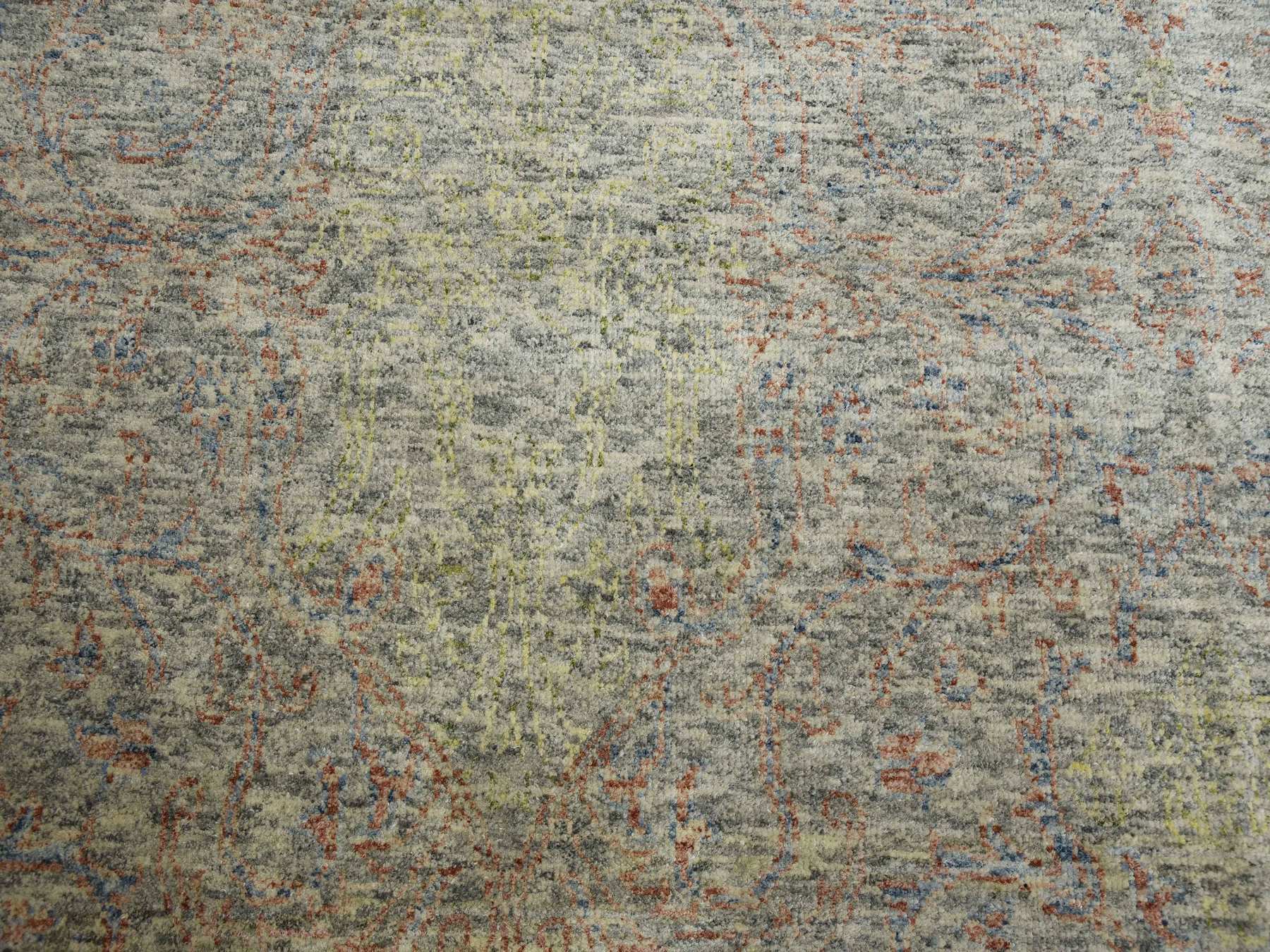 Modern / Contemporary hand-knotted wool rug in Gray, 8' x 10'2" — SKU O075185 (view 8)