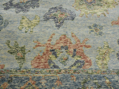 Oushak Oushak hand-knotted wool rug in Gray & Blue, 8' x 10' — SKU O075186 (view 8)
