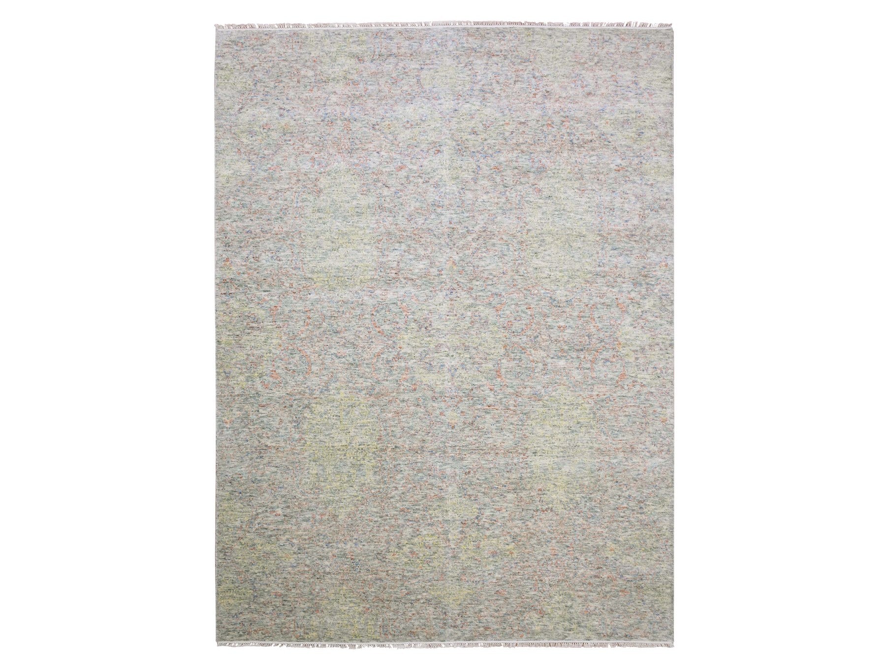 Modern / Contemporary hand-knotted wool rug in Multicolored, 8'10" x 12' — SKU O075189