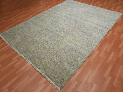 Modern / Contemporary hand-knotted wool rug in Multicolored, 8'10" x 12' — SKU O075189 (view 3)