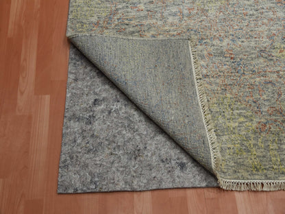Modern / Contemporary hand-knotted wool rug in Multicolored, 8'10" x 12' — SKU O075189 (view 4)