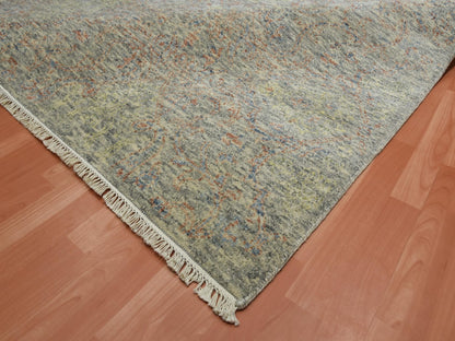 Modern / Contemporary hand-knotted wool rug in Multicolored, 8'10" x 12' — SKU O075189 (view 6)