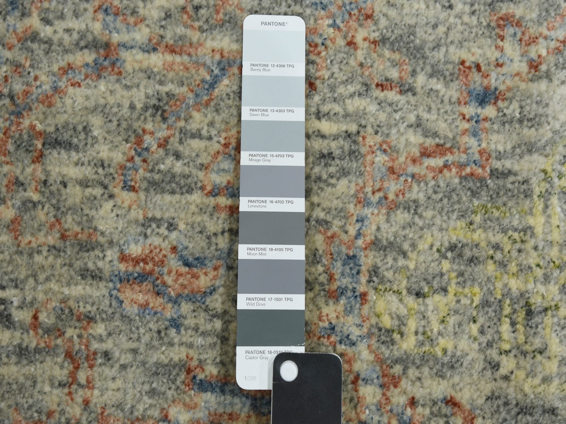 Modern / Contemporary hand-knotted wool rug in Multicolored, 8'10" x 12' — SKU O075189 (view 7)